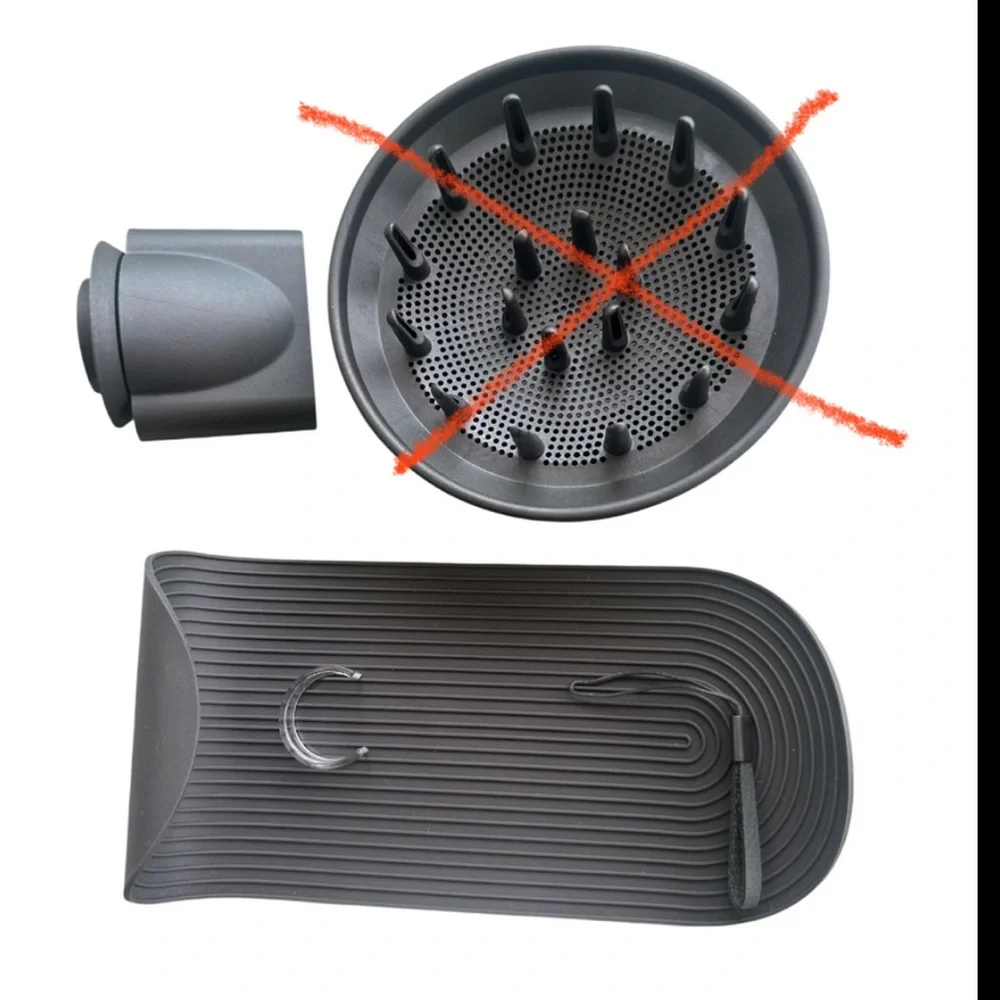 Dyson Hair Dryer Attachment/Smooz. Nozzle/non slip mat for hair dryer